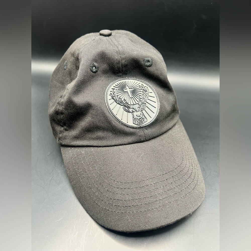 Jagermeister- Adjustable Black Hat- Offical, Side Embroidery,‎ Unstructured